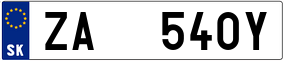 Trailer License Plate
